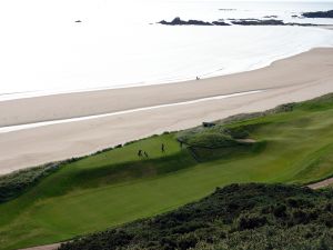 Cruden Bay 14th Aerial Green